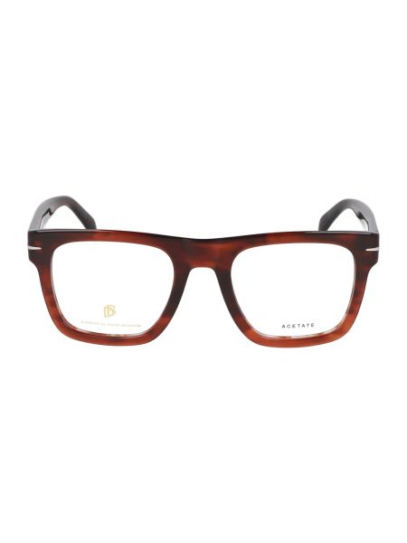 Okulary retro Eyewear By David Beckham brązowe