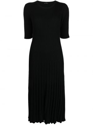 Μάλλινη φόρεμα από μαλλί merino Joseph μαύρο