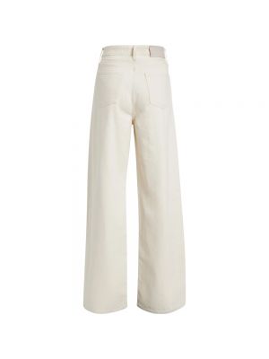 Pantalones de cintura alta Calvin Klein blanco