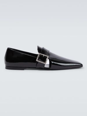 Lakuotos iš natūralios odos oksfordo batai Saint Laurent juoda