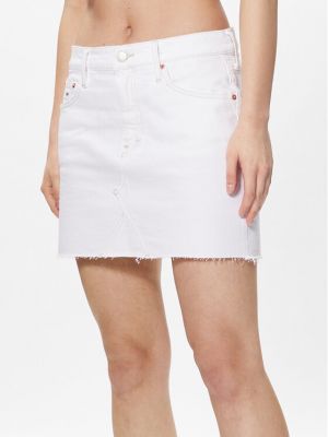 Дънкова пола Tommy Jeans бяло
