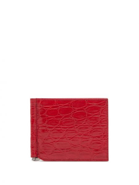 Bőr pénztárca Dolce & Gabbana piros