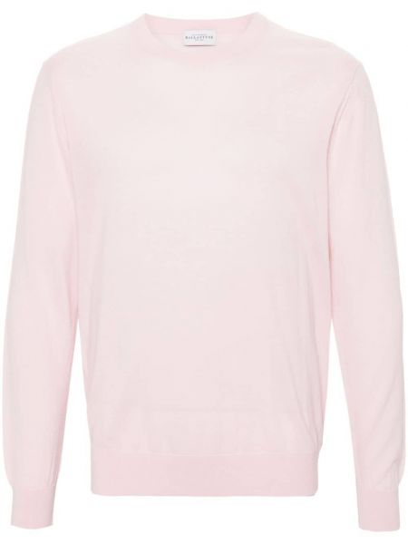 Pull en laine col rond Ballantyne rose