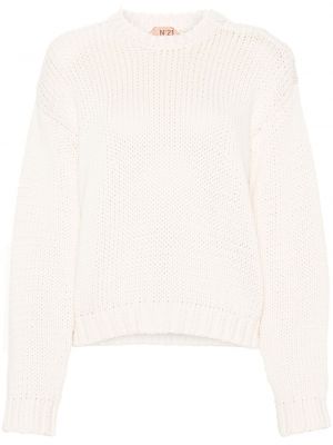 Chunky пуловер N°21 бяло