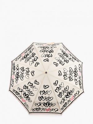 Складной зонт Boutique Moschino, бежевый