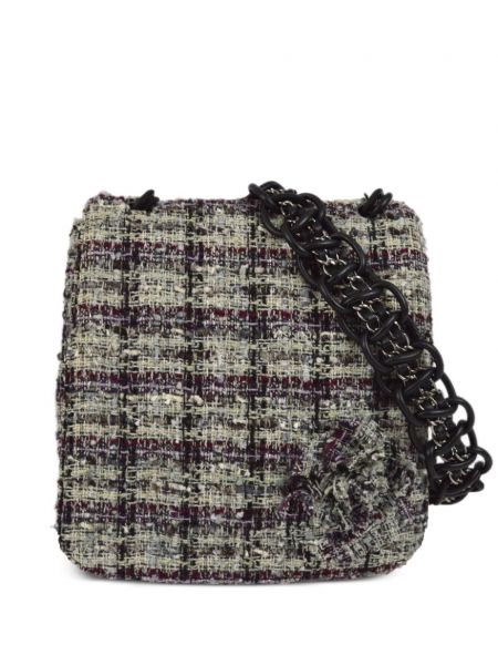 Τσάντα ώμου tweed Chanel Pre-owned μαύρο