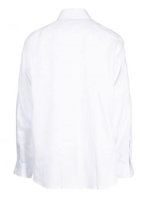 Chemise avec manches longues Trussardi blanc
