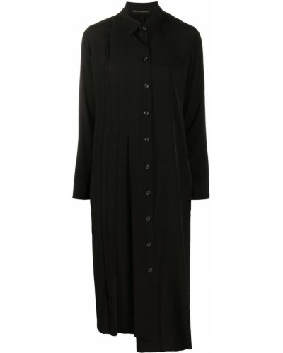 Vestido camisero Yohji Yamamoto negro