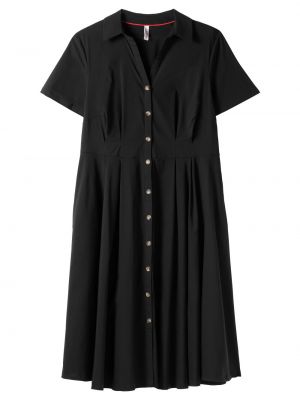 Платье-рубашка Sheego черное