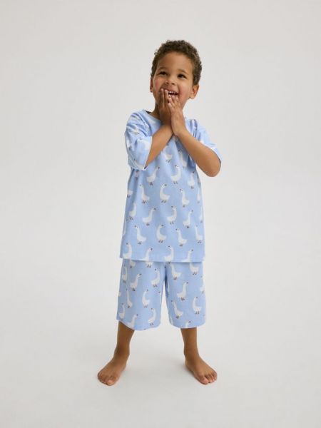 Bavlnené pyžamo s potlačou Reserved