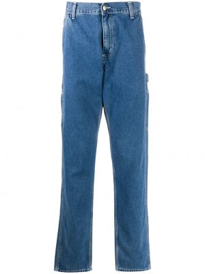 Avslappet bomull flared jeans Carhartt Wip blå