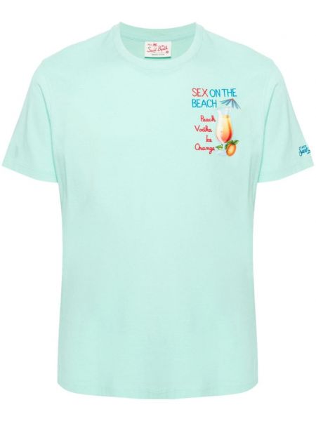 Strand t-shirt aus baumwoll Mc2 Saint Barth grün