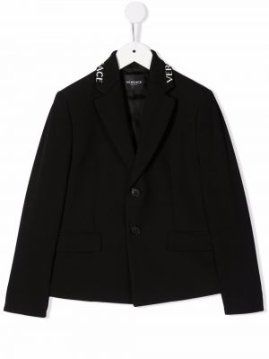 Lang blazer for jenter Versace Kids svart