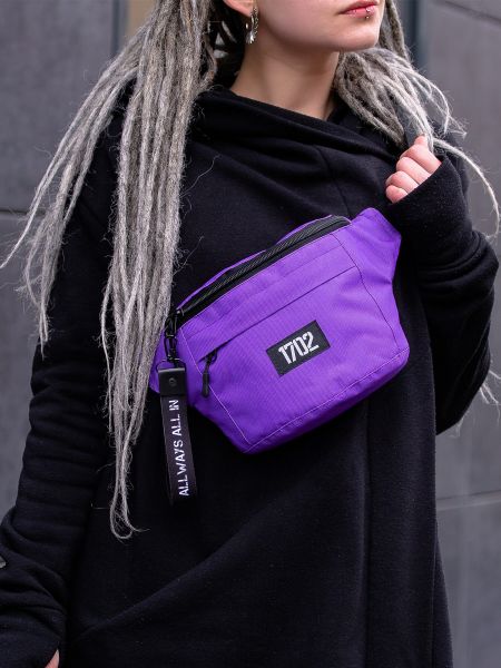 Поясна сумка Without фіолетова