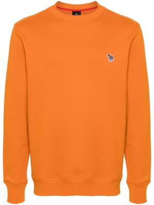 Sweatshirt aus baumwoll mit zebra-muster Ps Paul Smith orange