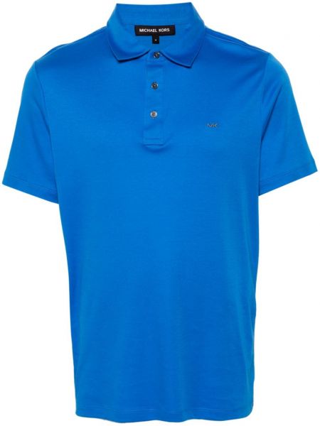 Jersey polo majica z vezenjem Michael Kors modra