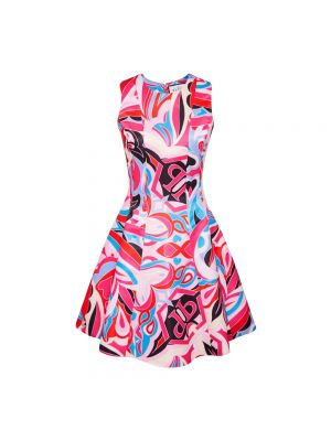 Sukienka mini z nadrukiem Philipp Plein różowa