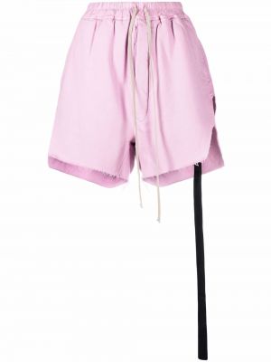 Pantalones cortos con cordones Rick Owens rosa