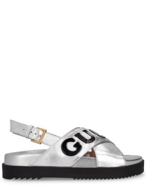 Sandale din piele Gucci argintiu