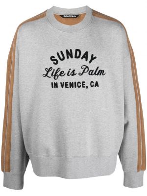 Bluza dresowa bawełniane Palm Angels - beżowy