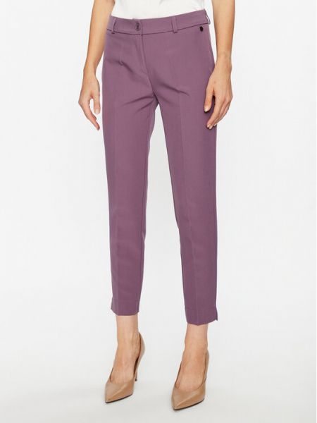 Тканевые брюки стандартного кроя Maryley фиолетовый