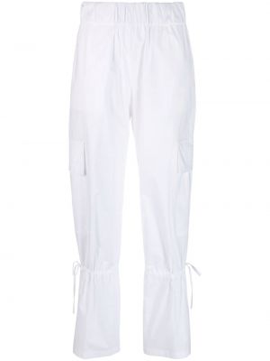 Rovné kalhoty s kapsami Erika Cavallini - bílá