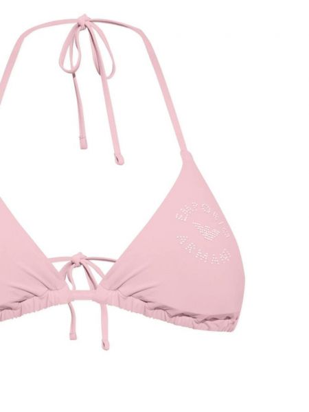 Bikini à imprimé Emporio Armani rose