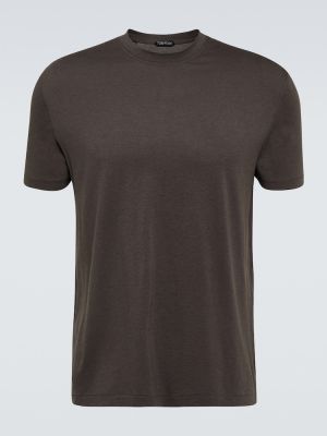 T-krekls džersija Tom Ford melns