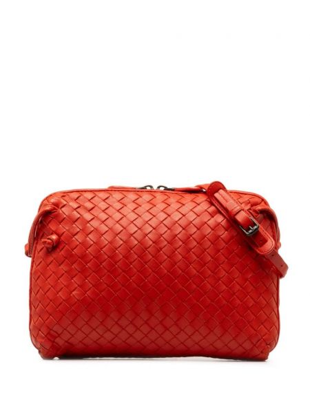 Crossbody torbica Bottega Veneta Pre-owned rdeča