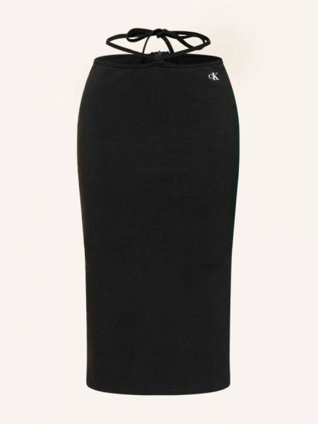 Джинсовая юбка из джерси Calvin Klein Jeans черная