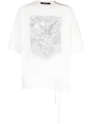 Marškinėliai iš tiulio Songzio balta