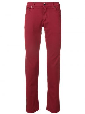 Jeans skinny slim Dolce & Gabbana rouge