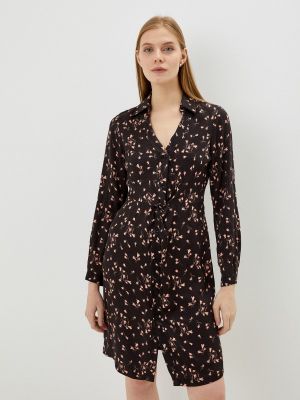 Платье-рубашка Sisley коричневое