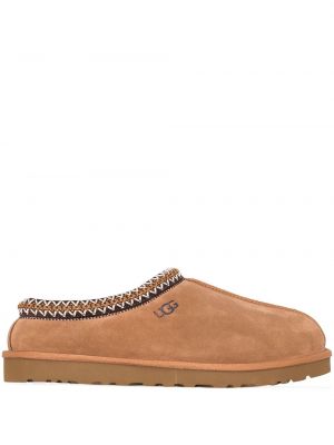 Semsket skinn tøfler Ugg brun