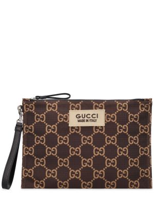 Nylonowa torba Gucci beżowa