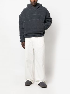 Fleece hoodie mit reißverschluss Entire Studios grau