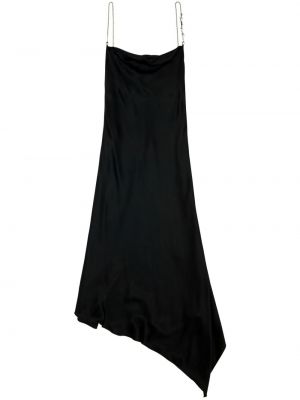 Сатенена рокля Diesel черно