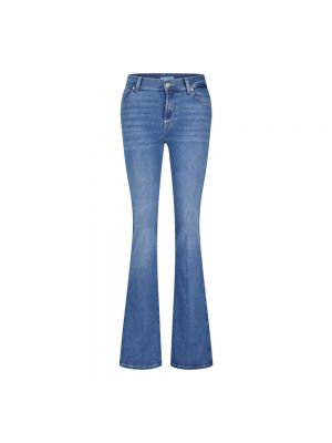 Bootcut jeans mit reißverschluss ausgestellt mit taschen 7 For All Mankind blau