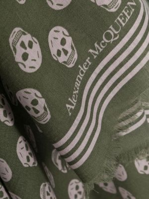 Schal mit print Alexander Mcqueen grün