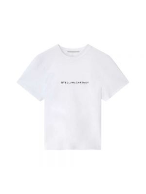 T-shirt aus baumwoll mit print Stella Mccartney weiß
