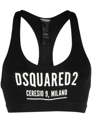 Sport trykt bh Dsquared2 svart