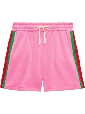 Shorts i jacquard Gucci rosa