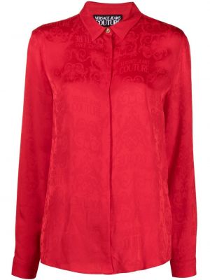 Camisa vaquera con estampado Versace Jeans Couture rojo
