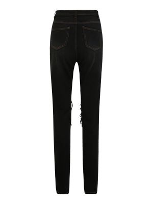 Skinny fit traperice Missguided Tall crna