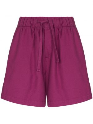 Pantalones cortos bootcut Tekla violeta