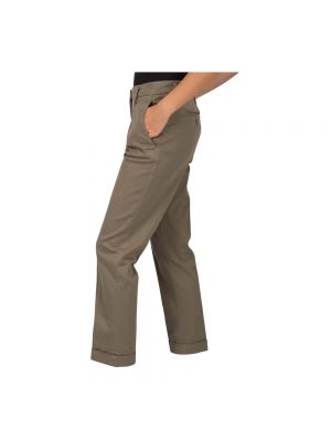Pantalones chinos de algodón Aspesi marrón