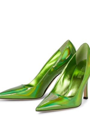 Полуотворени обувки Paris Texas зелено