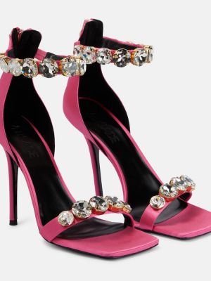Sandale din satin Versace