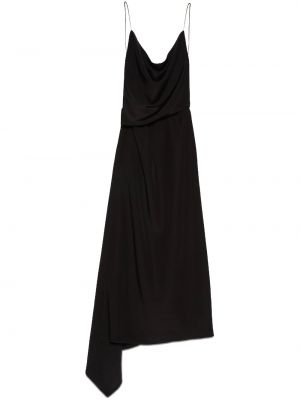 Μεταξωτή μάξι φόρεμα Gucci μαύρο
