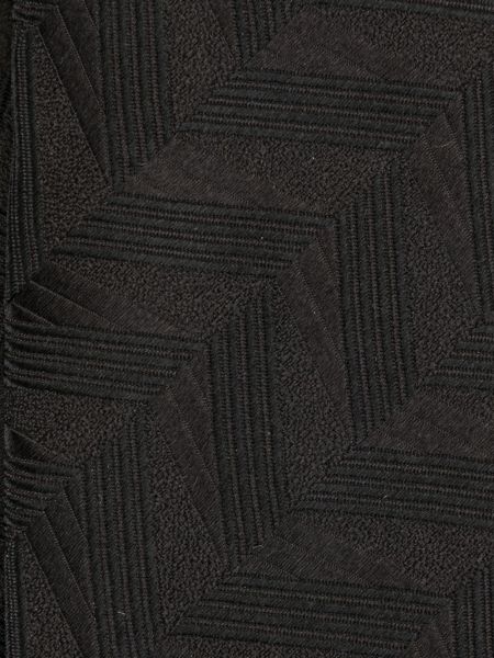 Corbata con bordado con estampado geométrico Dolce & Gabbana negro